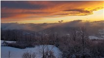  Tramonto: rosso di sera neve si spera (?) - Savignone - 2018 - Panorami - Inverno - Voto: Non  - Last Visit: 27/9/2023 6.55.31 